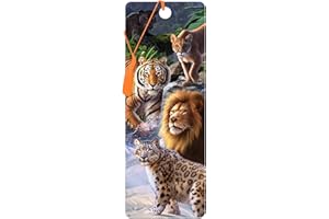 3D LiveLife Segnalibro - Spedizione dei Grandi Felini di Deluxebase. Segnalibro Grandi Felini dotato di grafica 3D lenticolare realizzata dal rinomato artista Jerry LoFaro