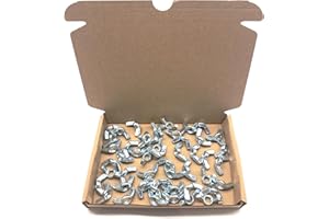 JONES DIY Pack of 50 M8 Wing Nuts | Steel Butterfly Nuts (M8)