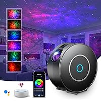 LED Alexa Sternenhimmel Projektor,SUPPOU Smart Nachtlicht 3D Galaxy Sternenprojektor Lampe Kinder Erwachsense mit RGB…