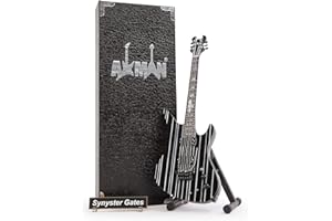 AXMAN Synyster Gates (Avenged Sevenfold) - Guitarra en Miniatura - Regalos Musicales - Adorno Hecho a Mano