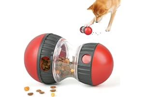 LACCEN Interaktives Hundespielzeug, Rollender Leckerli-Spender für langsame Fütterung, Hundespielzeug Intelligenz Leckerli-Spielzeug für Langeweile Mittlere Kleine Hunde