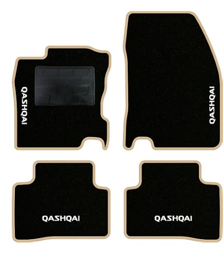 Tappetini per Nissan Qashqai II J11 dal 2014-2021 su Misura, Antiscivolo, battitacco in Gomma rinforzata, Bottoni di fissaggio