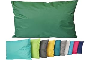 ‎JACK JACK Outdoor Lounge Kissen 30x50cm Dekokissen inkl. Füllung Wasserfest Sitzkissen Garten Stuhl Lotus Effekt, Farbe:Dunkelgrün