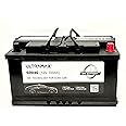 ULTRAMAX Advanced AGM/AGM PLUS Leisure Battery Deep Cycle 12V 100Ah for Caravan, Boat & Motorhome