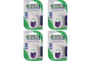 GUM Expanding Floss Fil dentaire légèrement ciré, 4 x 30 m (120 mètres), fil dentaire en peluche de Sunstar