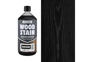Littlefair's Teinture pour bois à base d'eau – Gamme de couleurs spéciales – Noir (1 litre)