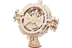 ROBOTIME 3D Puzzles for Adults Perpetual Calendar Wooden Model Kits to Build for Adults Brain Teasers Woodcraft Construction Sets Mechanical Jigsaw Puzzle