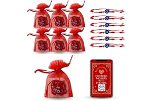 FASTRAY 6 uds-Pulsera Ojo Turco con Nudos-Ajustable entre 15 y 28cm-Amuleto Contra el Mal de Ojo y la Envidia-Da Suerte, Fortaleza y Protección-Pulsera Hilo Rojo de Nylon Hecha a Mano-Unisex-Regalo Original