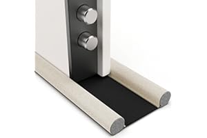 BABYBUNNY Burlete para Puertas Blindadas, Burlete Puerta Entrada de 5 a 10 cm de Espesor | Mayor Ahorro de Energía y Evita Corrientes de Aire e Infiltración de Polvo, Agua, Luz, Insectos y Ruidos (Gris Claro)