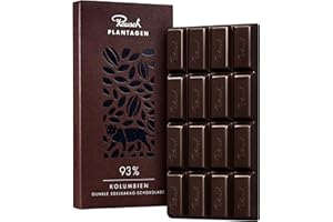 ‎RAUSCH Rausch Kolumbien 93% Schokolade Tafel 125g – hochwertige Tafelschokolade mit feinem Aroma – Edelkakao Schokoladentafel aus nachhaltigem Anbau