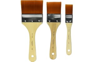 ROYAL LANGNICKEL Royal Brush RART-140 Golden Taklon Mehrzweck-Pinsel-Set, Verschiedene Größen (3 Stück)