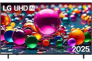 LG webOS UHD AI UA75 TV 65 pollici, Smart TV 4K Ultra HD, Processore α7 Gen8, webOS con AI, Filmmaker mode, HDR10, Gaming con VRR 4K@60Hz, Game Optimizer, Wi-Fi, 65UA75006LA 2025