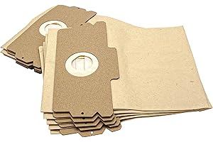 vhbw 10x bolsas papel, bolsas filtro aspiradoras, tamaño 12/15 compatible con AEG Electrolux Vampyr series 500 600 1100 2000 5000 6000 y Comfort 1100E