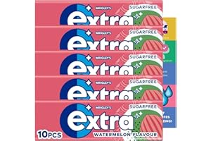 Watermelon Gum Bundle With 5x Extra Watermelon Chewing Gum Sugar Free (10pcs each) and JenBurr Leaflet