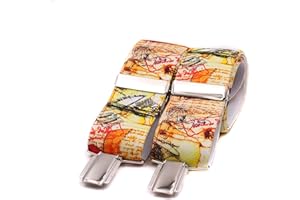 EL MONO CON PAJARITA Bretelle da uomo fatte a mano. Bretelle da uomo con 3 clip extra resistenti. Bretelle elastiche da uomo originali, eleganti e resistenti.