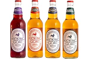 KICKING GOAT CIDER Kicking Goat Craft Cider Variety Pack | 12 x 500ml Bottle Multipack | Naturally Sweetened Cider Mixed Pack | Cider Gift Set | Vegan & Gluten Free | Made from 100% British Apples