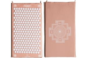 SHAKTIMAT Shakti Premium Acupressure Mat Jaipur Level 2, Sustainable & Durable, Relieves Stress & Tension, Promotes Relaxation & Focus, Ethically Handcrafted Acupuncture Mat in India, Organic Cotton Certified