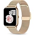 KALINCO Smartwatch, Orologio Fitness con Cardiofrequenzimetro e Monitoraggio del Sonno， Orologio con cinturino Milano, Smartw