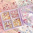 FunBlast Pvc Cartoon Theme Kawaii Stickers -100 Sheets Cute Washi Stickers For Project, Japanese Style Girls Sticker Set, Stationery Item For Girls, Journals, Scrapbooking, Diy Arts And Crafts