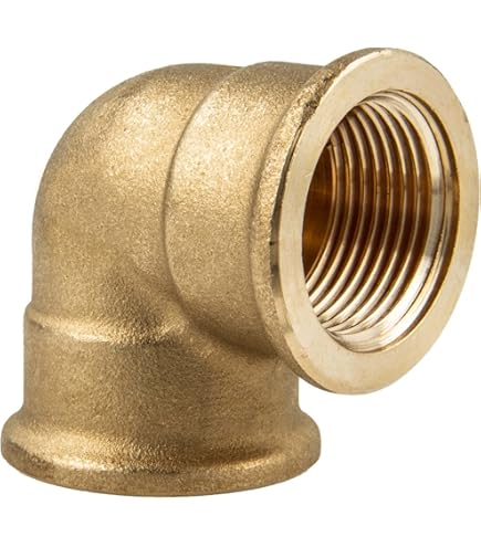 Messing Winkel 90° G1 IG/AG,DN25,Winkel 90° G1 Zoll (IG 30,5mm x AG 32,5mm) Innen und Außengewinde,Bogen 90 grad Messing, Gewindefitting für Trinkwasser geeignet