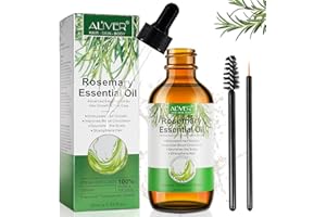 PLOBRT Huile De Romarin Pour Cheveux 60ml, Rosemary Oil, Huile Essentielle Romarin Pour La Croissance Des Cheveux, Sourcils Et Cils, Anti Chute De Cheveux Homme Et Femme, 100% Naturelle