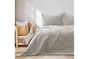 RESTILO överkast 170 x 210 cm beige sängöverkast dubbelsidig quiltning sammet Laila