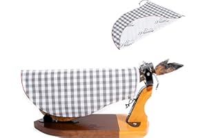 PECELLÍN Cubre Jamon Profesional - Cubrejamonero con Doble Tela 57cm, Fabricado en España, Funda Cubrejamon para Cubrir Patas y Paletas de Jamones Gris