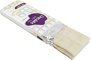 Rainbow Socks - Femme Homme Chaussettes Fantaisie Barre de Chocolat - 1 Pair - Chocolat Blanc - Taille 41-46