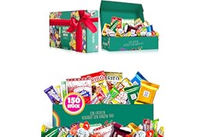 CANDY CIRCLE Premium Süßigkeiten Box (150 Stück) - "Gute Laune Box" als Geschenk Idee, für Kinder Geburtstage, Pinata Füllung, Candy Bar (XXL Naschbox)