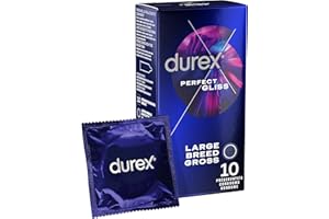 Durex PERFECT GLISS - 10 Préservatifs Extra Lubrifiés Silicone