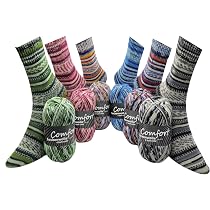 Sockenwolle Comfort • 100g Knäuel • 420m Lauflänge • 4-fach Aus Italien • Für Stabile, Warme Socken