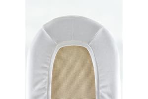 DK GLOVESHEETS Pack of 2 Glovesheets, Small Round End/Moses. Fitted sheet for mattress: up to 73cm x 30cm. White