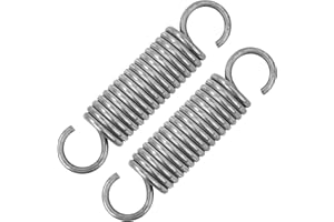 GUNGY Ressort de Traction 100mm Ressorts de Tension avec Crochets Ressorts en Acier Inoxydable Diamètre du Fil 3,5mm Diamètre Extérieur 25mm Force 30,8kg 2 Pièces