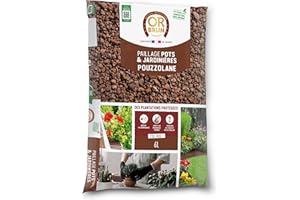 Or Brun Paillage de Pouzzolane - 6L - Protection des Plantes - Pots & Jardinières OBRPPOU6U