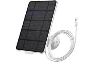 CZEVIEW Pannello solare di tipo C da 3 W per telecamere di sorveglianza, 5 V/1 A, impermeabile, alta efficienza e alimentazione durevole