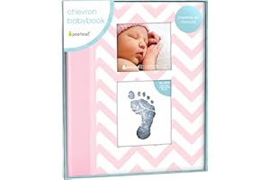 Pearhead P62208 Chevron Livre de Bébé avec Clean-Touch Encreur