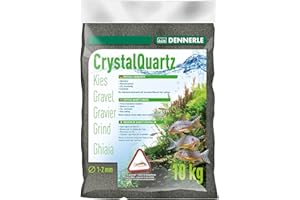 Dennerle Aquarienkies Diamantschwarz 10 kg - Bodengrund für Aquarien - Körnung 1-2 mm