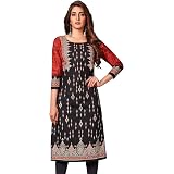 COTLAND Fashions Jaipuri Cotton Printed Kurti For Women - Lightweight Straight Cut Summer Kurti