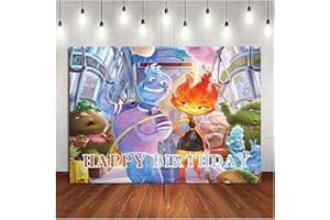 MIZT Elemental Fotografía Telón de Fondo Decoración de cumpleaños la Fiesta de Fondo Feliz niño y niña Interior Foto Estudio Apoyos niños, Suministros de decoración para Fiestas de cumpleaños 1.5 * 1m
