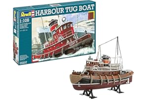 Revell 05207 - Harbour Tug Boat Kit di Modello in Plastica, Scala 1:108