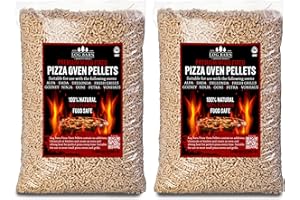 LOG-DELIVERY Log-Barn Premium Pizza Wood Pellets 20kg – Natural, Odorless & Chemical-Free Fuel for Pizza Ovens, ENPLUSA1 Certified, Sustainable Heat