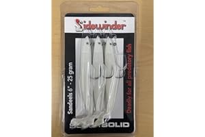 Sidewinder NEW Sandeel Fishing Lures - 6 inch