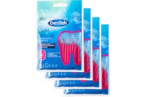 4 x szczotki międzyzębowe - 32 szt. ekstra drobne DenTek 2-3 mm - Slim Brush opakowanie ekonomiczne
