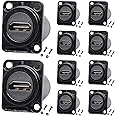 PENGLIN HDMI Coupler,HDMI Connector Female to Female 4K Adapter, with Panel Mount Bulkhead,HDMI Extension 4K@60hz 3D and HDR(10 Pack)