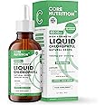 Liquid Chlorophyll Drops for Water - High Strength of 6000mg per 60ml Bottle at 4X Concentration - 2 Month Supply of Chlorophyll Liquid Drink - Made in UK by Core Nutrition