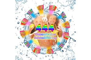 Rizaso 444 Stück Wasserballons Set,Wasserbomben﻿ Kinder Schnell zu füllende Selbstverschweißende Wasserballons Wasserspaß Outdoor Bunt Gemischt Wasser Luftballons für Kinder und Erwachsen