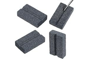 Yuanchu Dart Schleifstein für Metall Darts, 4 Stück Dartspitzer für Steel Sharpening Stone mit V-förmiger Rille Dartpfeile Dart Point Spitzer Zubehör Dart Schleifer für Messer Pfeil Schere