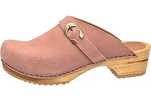 Sanita Hedi Mule Clog | Original Handmade Wooden Leather Clog for Women | Sustainable sole