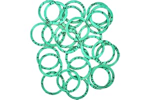 KINETICS LINE Uszczelka Płaska z Włókna 1 Cal Normalny (30 x 24 x 2 mm) 25 Sztuk, do Instalacji Wod-kan, Ogrzewania, Klimatyzacji, Wentylacji, Rurociągów i Ogrodu (do 180°C)