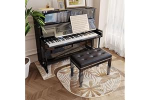 E-ALLDIR Klavier-Schallschutzteppich,Schallschutz Teppich Klavier,Klavier-Teppichschutz Klavierteppich Rutschfester Matte Bodenschutzmatte Schallschutzmatte Antivibrationsmatte Klavier Matte 110×110cm